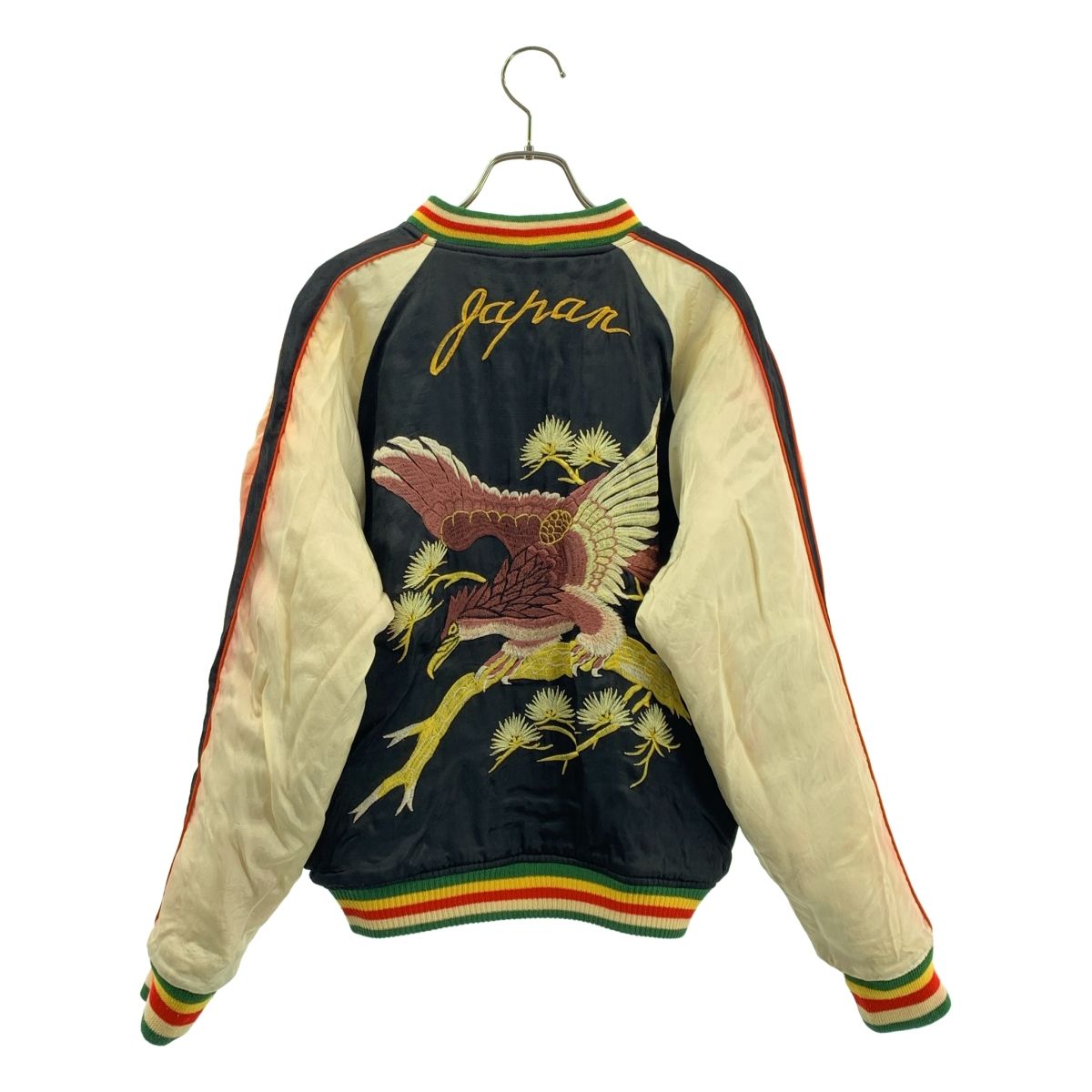 古着　ヴィンテージ　スカジャン　ドラゴン　刺繍　キルティング　メンズ　Lサイズ 古着 ヴィンテージ スカジャン ドラゴン 刺繍 キルティング メンズ L