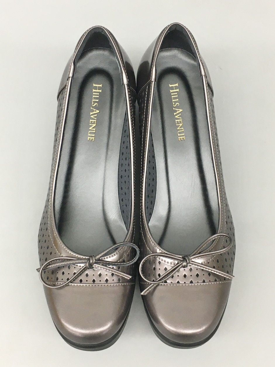 新品未使用　HILLS AVENUE シルバー パンプス　22cm ヒルズアヴェニュー HILLS AVENUE パンプス 24.5cm エタン レディース