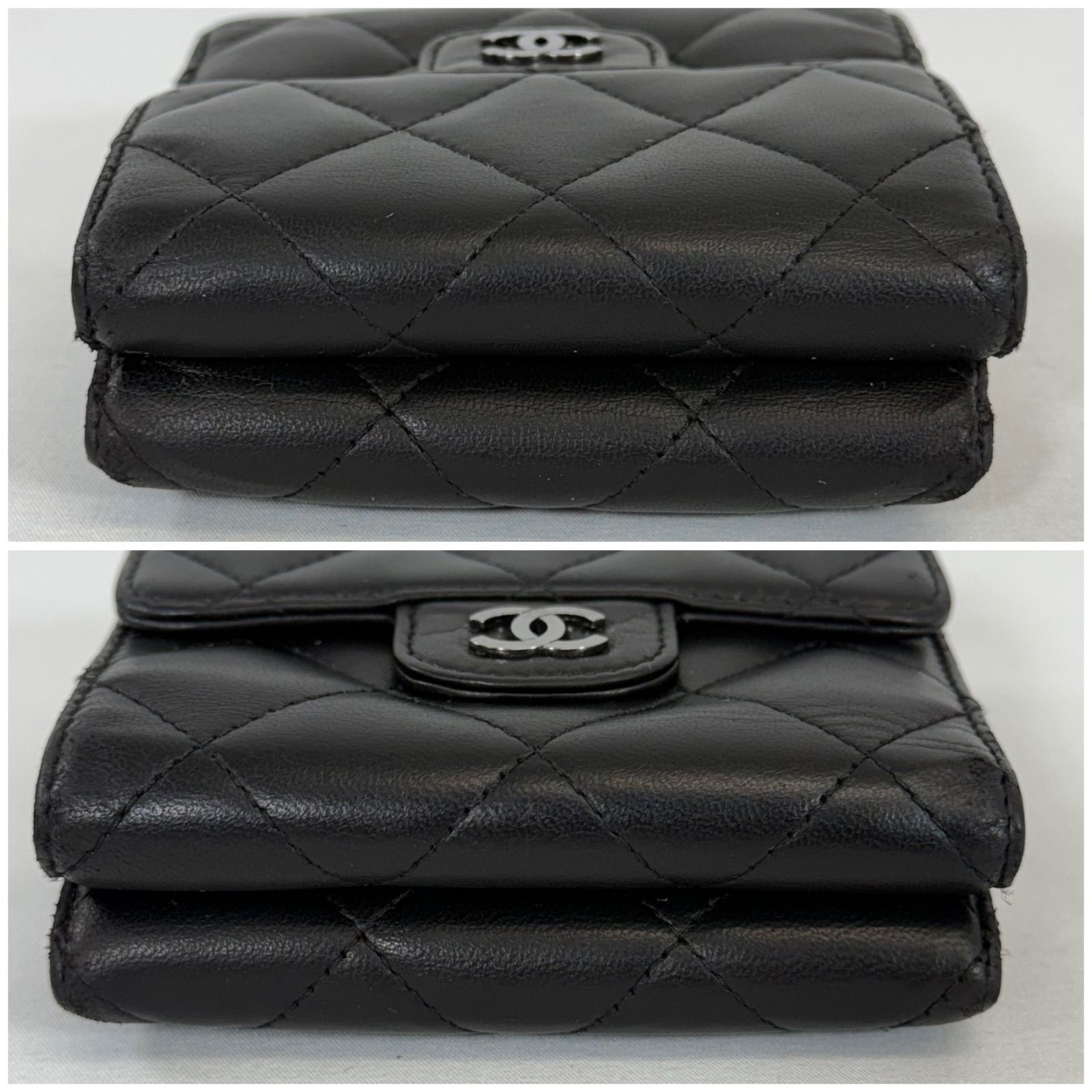 人気・美品】CHANEL シャネル ココマーク ラムスキン マトラッセ 