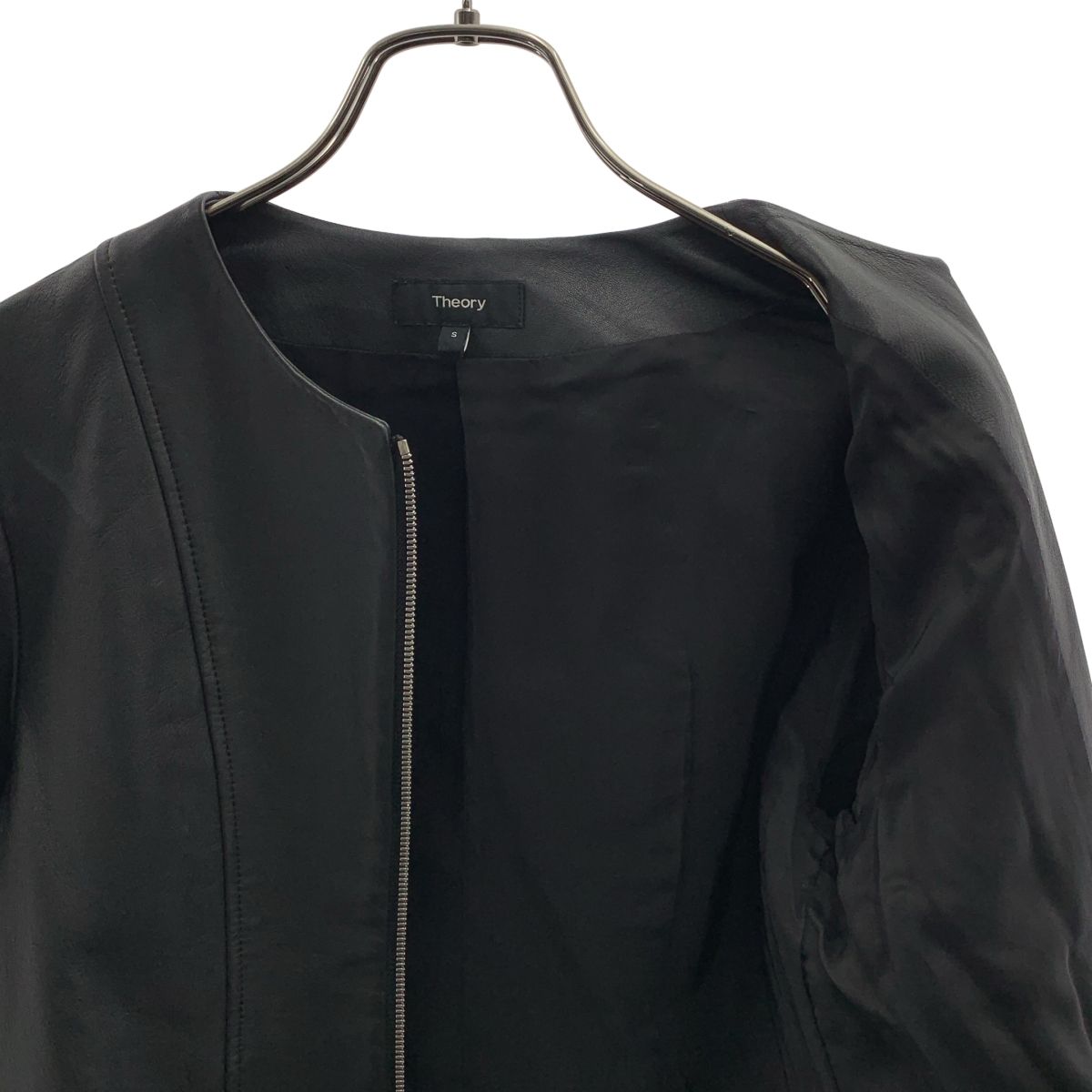 12/31まで　theory セオリー　羊革レザージャケット　レディース　黒　s 12/31まで theory セオリー 羊革レザージャケット レディース 黒 s