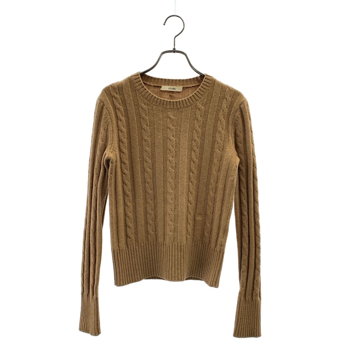 CELINE / セリーヌ | フィービー期 カシミヤ混 ケーブルニット | XS
