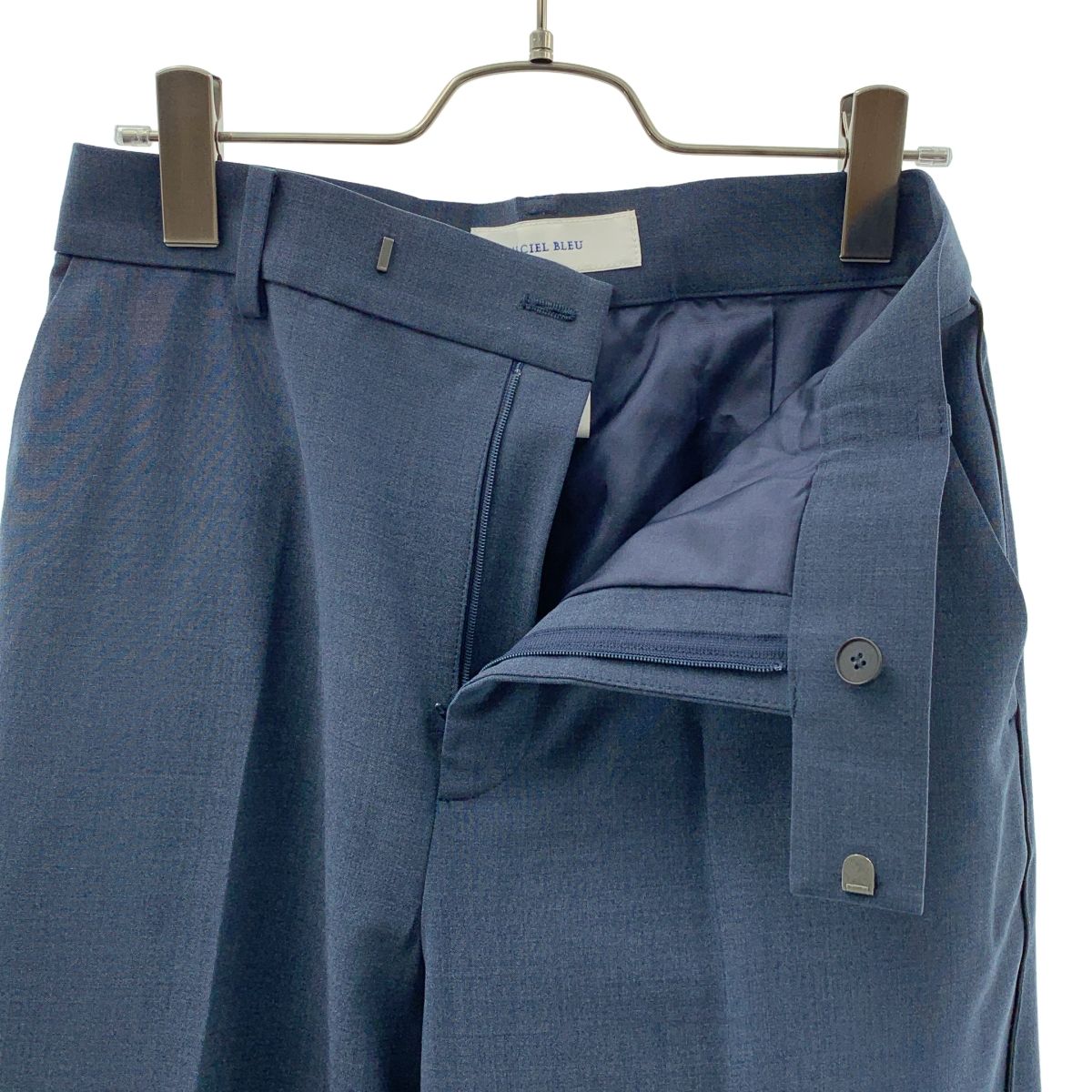 美品】 LE CIEL BLEU / ルシェルブルー | Curve Line Slacks / サイド 