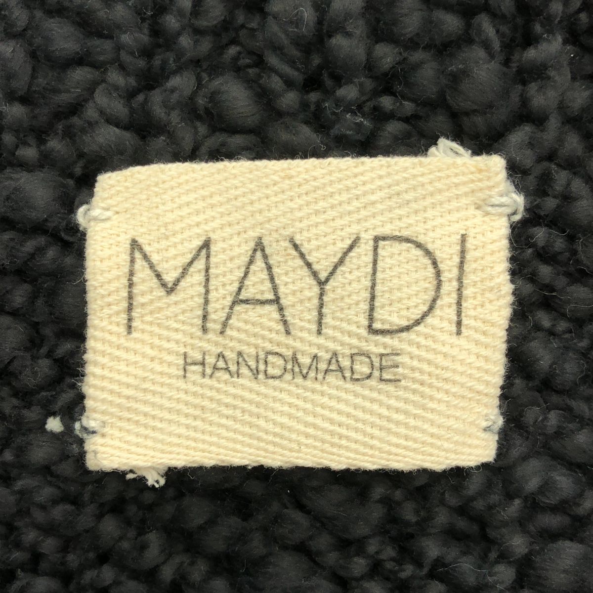 MAYDI / マイディ | コットン チャンキー ニットベスト | S | ブラック 