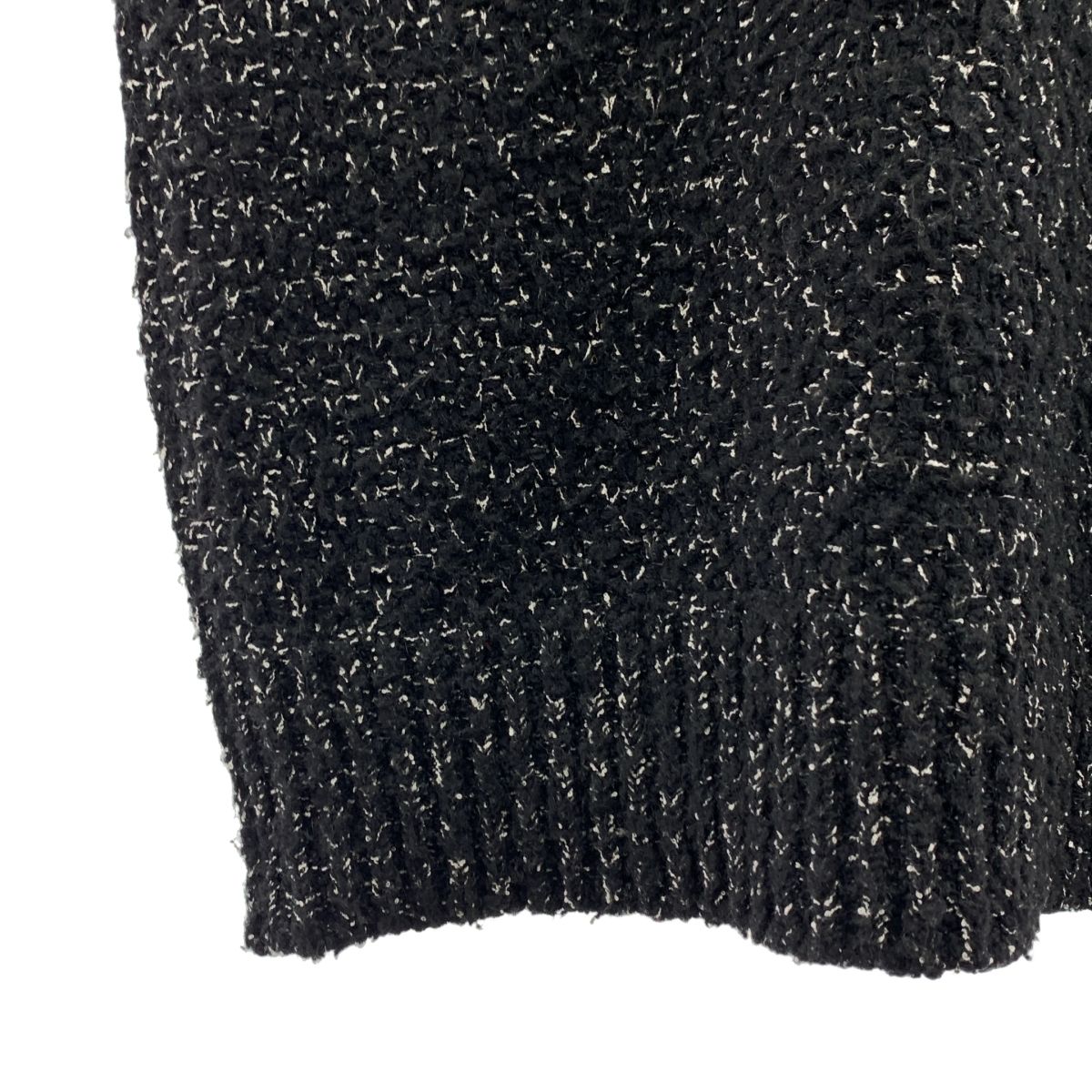 CLANE / クラネ | SIDE ZIP TWEED KNIT VEST ジップ ニット ベスト | 1