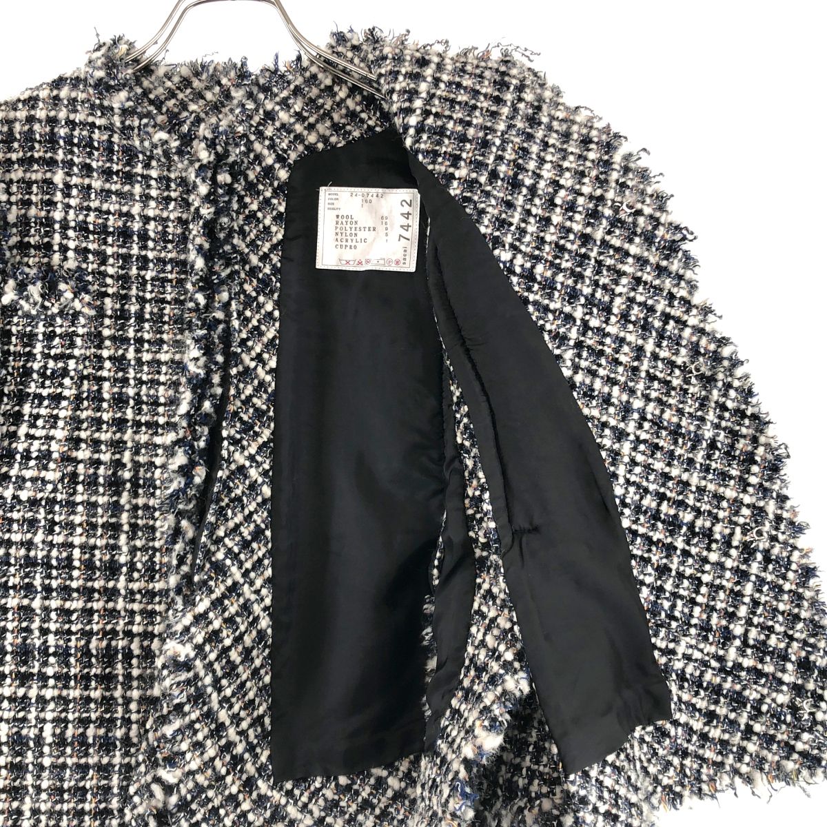 美品】 sacai / サカイ | 2024AW | Tweed Vest カットオフ ツイード