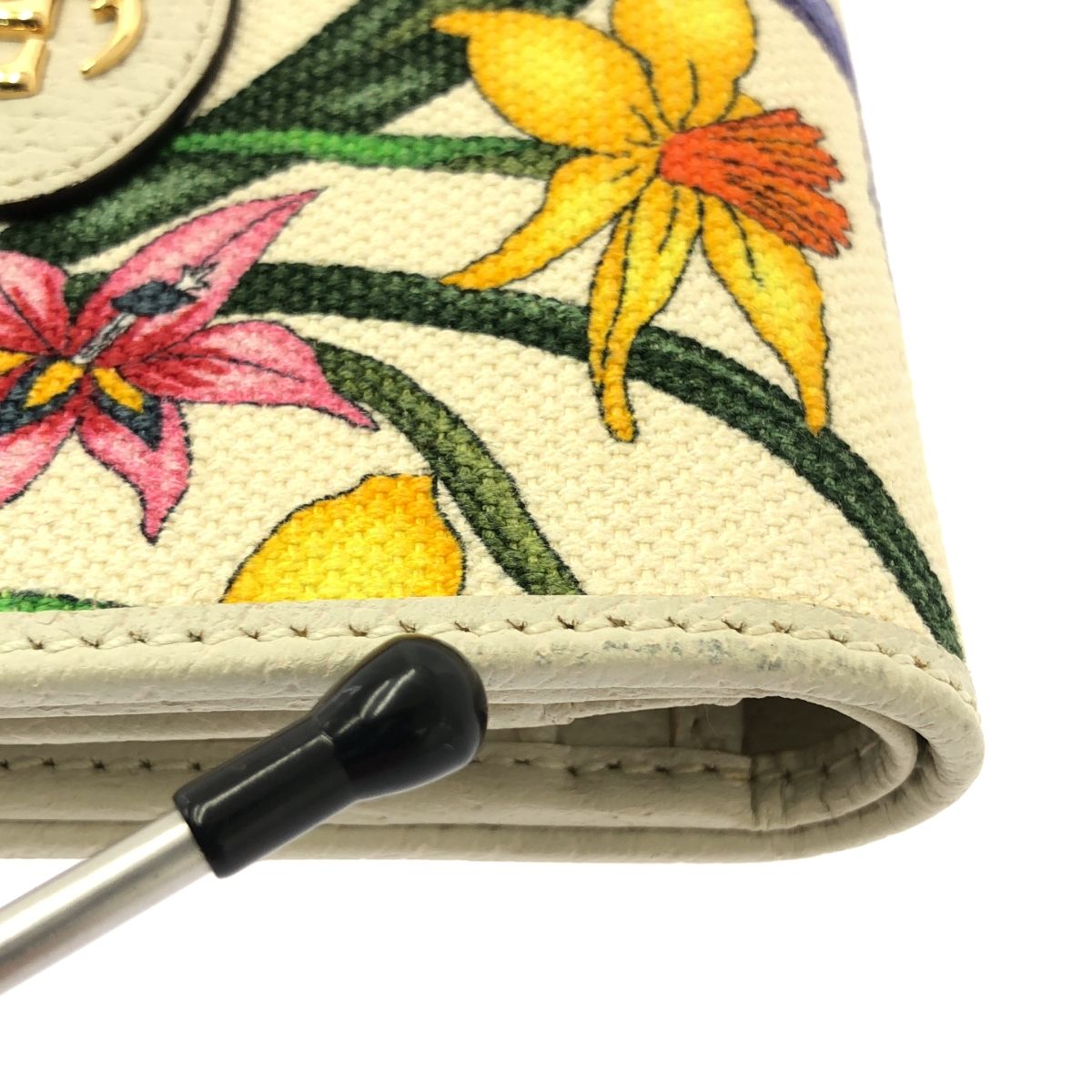 美品✨グッチ ケンスコット GGマーモント 二つ折り財布 キルティング