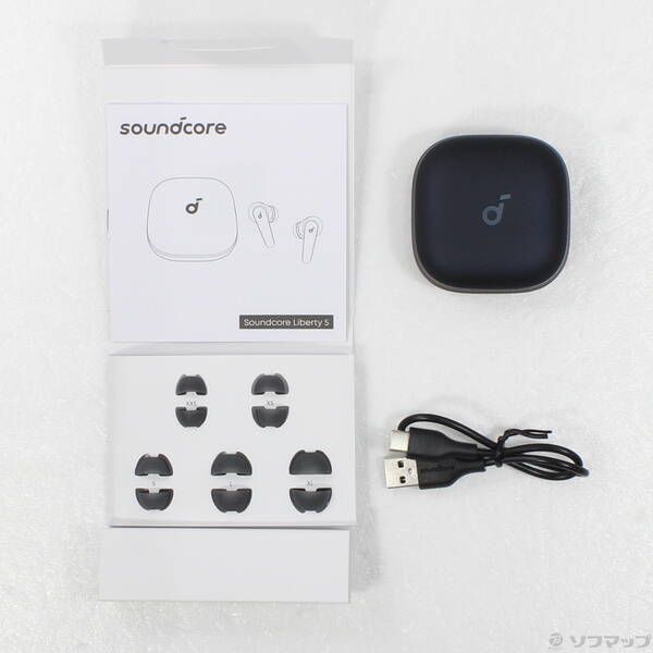 中古品〕 Soundcore Liberty 5 ミッドナイトブラック A3957N11【377