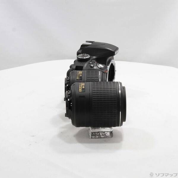 中古品〕 NIKON D3300 ダブルズームキット2 ブラック (2410万画素