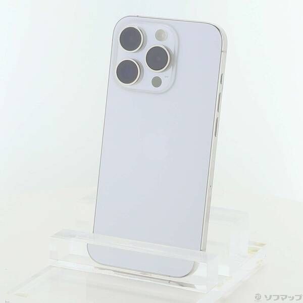 Pro iPhone15 128GB ホワイトチタニウム SIMフリー iPhone Apple 中古