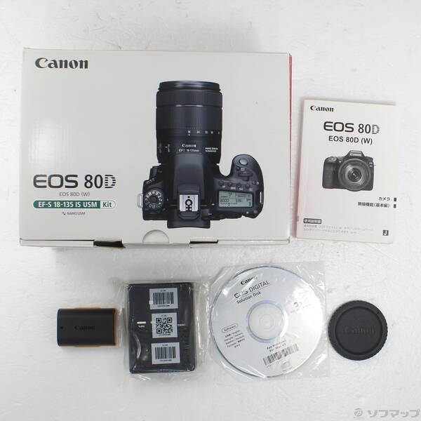 中古品〕 EOS 80D EF-S18-135 IS USM レンズキット【276】 - メルカリ
