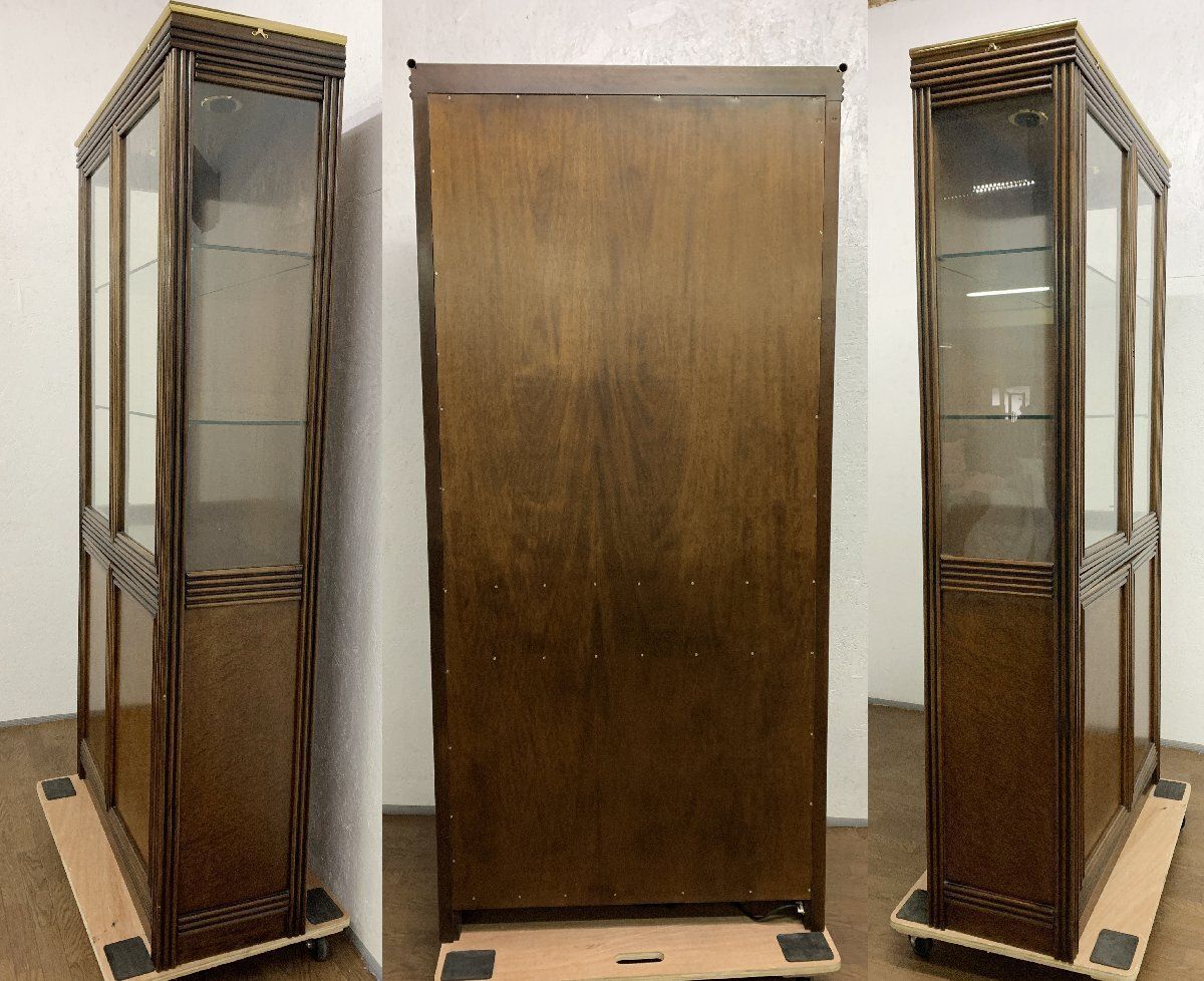 ○バロッサバレンティ 照明付き ガラスキャビネット キュリオケース