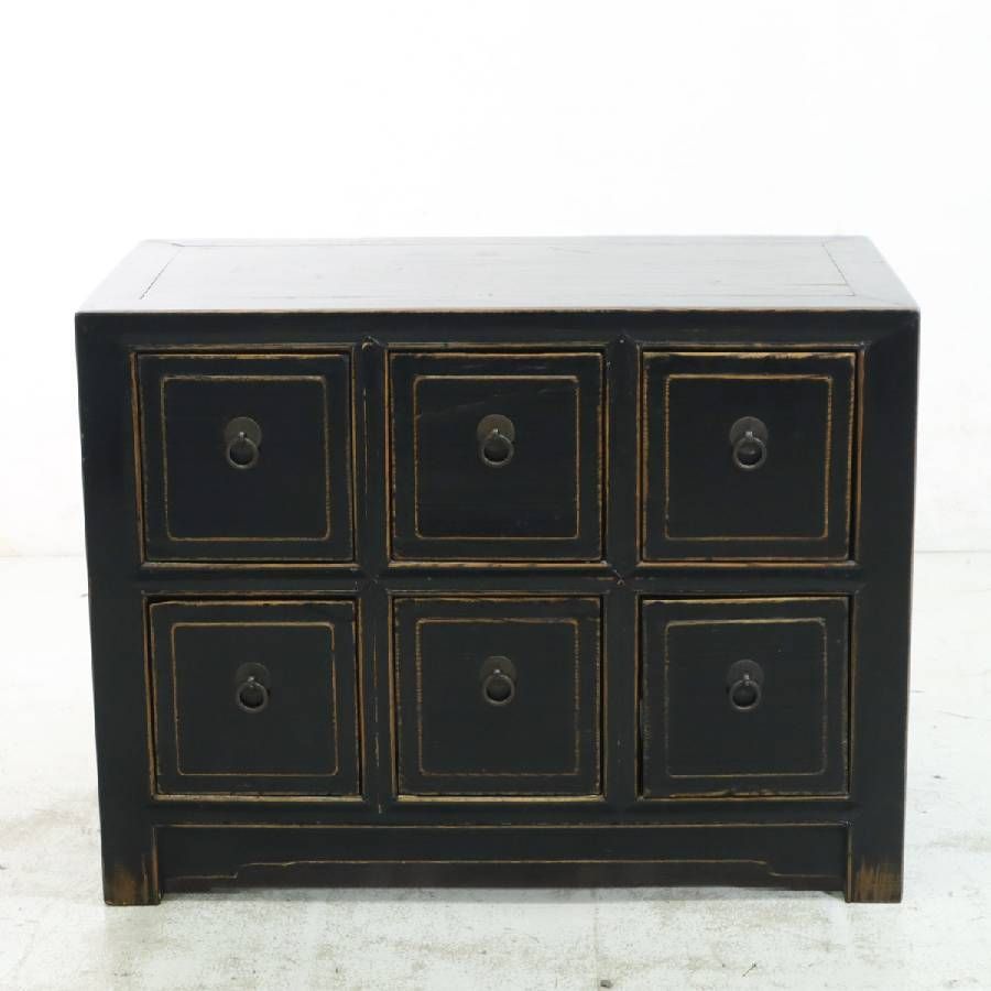 李朝家具 小引き出し 6杯 ローチェスト 薬箪笥 小タンス ヤクジャン