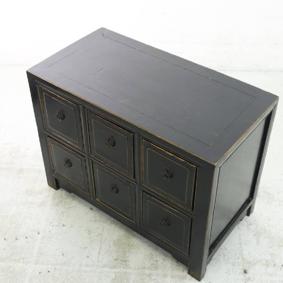 李朝家具 小引き出し 6杯 ローチェスト 薬箪笥 小タンス ヤクジャン