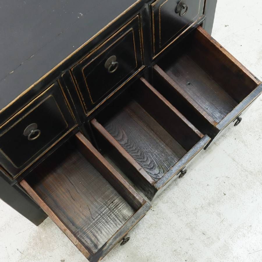 李朝家具 小引き出し 6杯 ローチェスト 薬箪笥 小タンス ヤクジャン