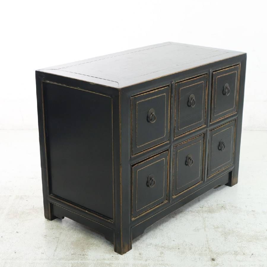 李朝家具 小引き出し 6杯 ローチェスト 薬箪笥 小タンス ヤクジャン