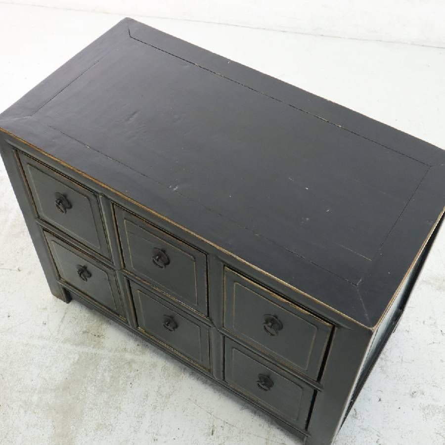 李朝家具 小引き出し 6杯 ローチェスト 薬箪笥 小タンス ヤクジャン