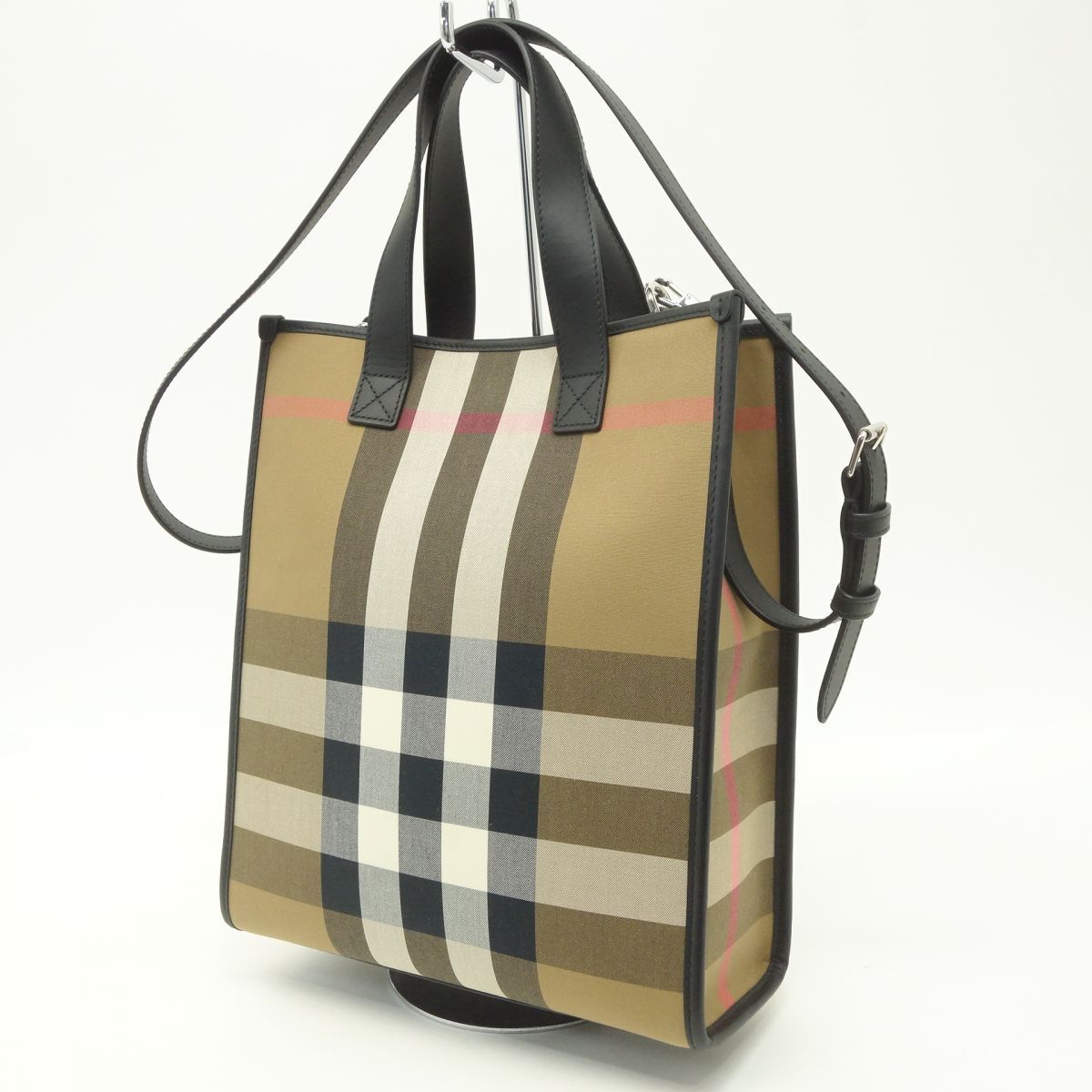 BURBERRY バーバリー 2WAY チェック柄 ブック トートバッグ 8084552 