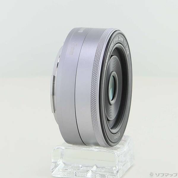 中古品〕 EF-M 22mm F2 STM シルバー (レンズ)(CANON Mマウント)【297