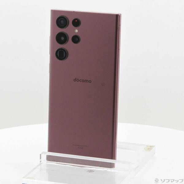 中古品〕 Galaxy S22 Ultra 256GB バーガンディ SC-52C docomo SIM