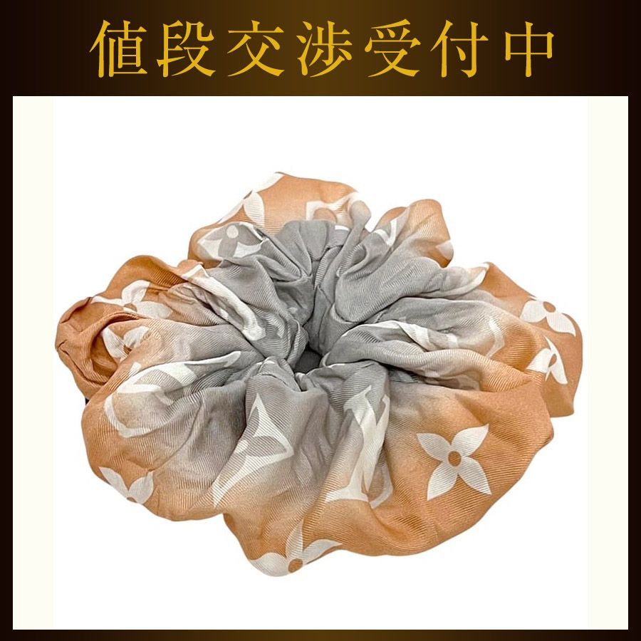 ⭐️美品⭐️ルイヴィトン M76801 シュシュ・モノグラム プール ルイ ヴィトン シュシュ ベージュ オレンジ ホワイト モノグラム