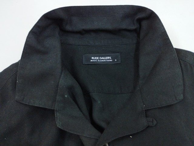 J187 [人気] RUDE GALLERY ルードギャラリー シャツ 3 ブラック