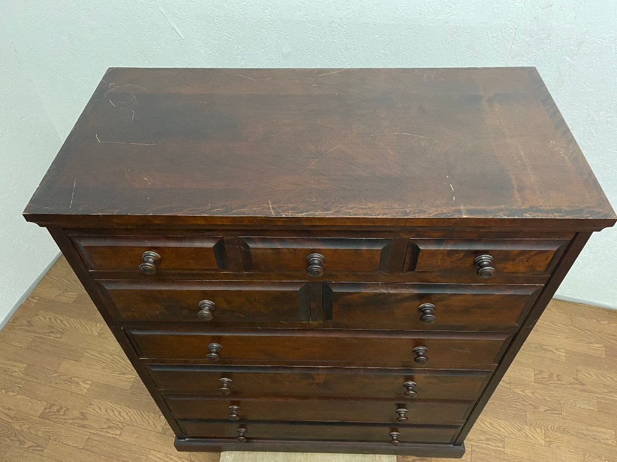 ○北海道民芸家具 6段チェスト HM533 洋服箪笥 整理箪笥 タンス 収納