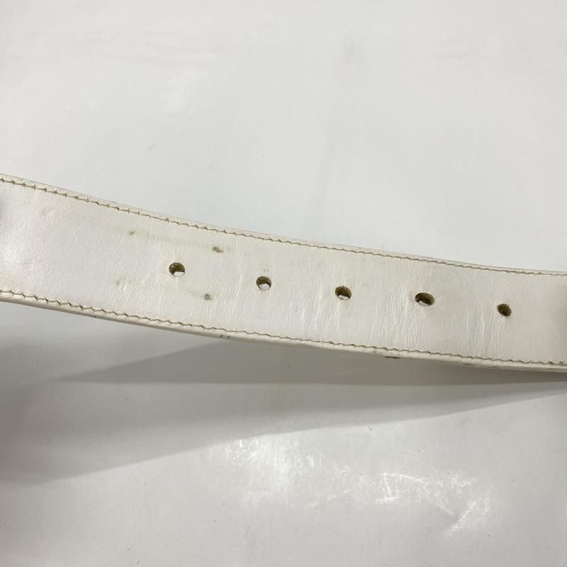 中古】クロムハーツ CHROME HEARTS 1.5 STRAP 白 ベルト クロムハーツ