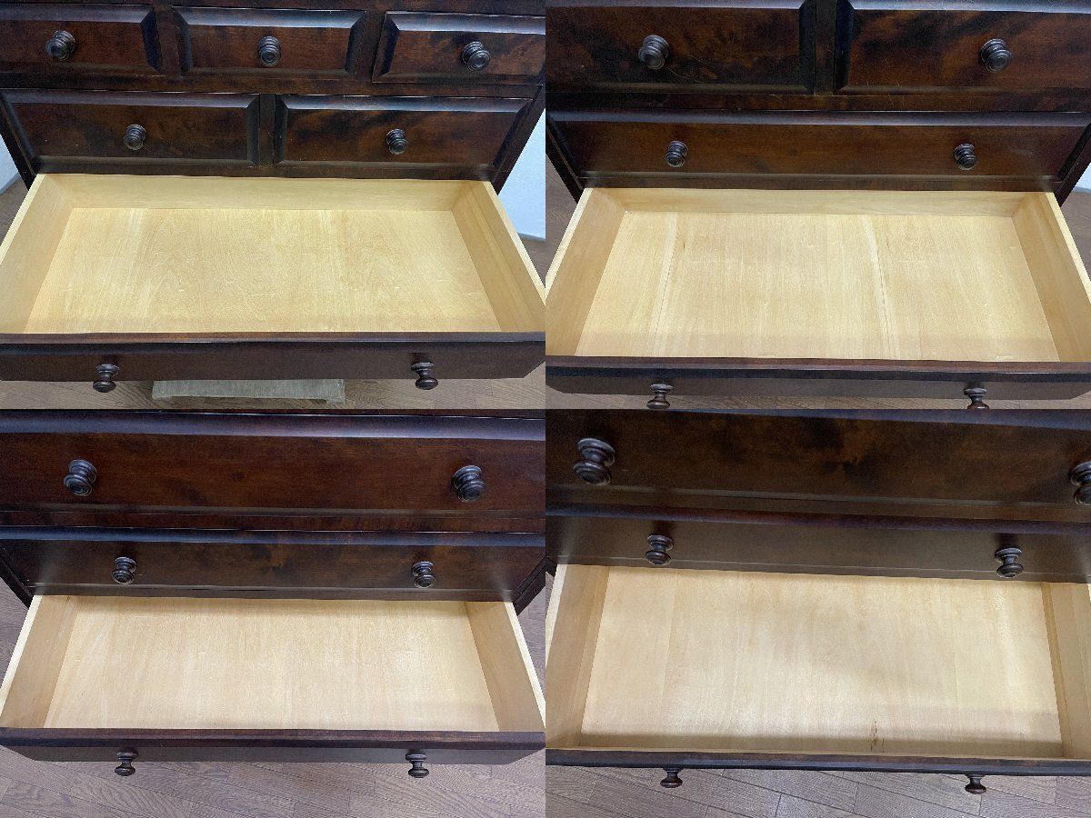 ○北海道民芸家具 6段チェスト HM533 洋服箪笥 整理箪笥 タンス 収納