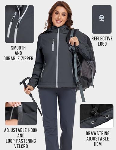 Little Donkey Andy] レディース ソフトシェル ジャケット スキー