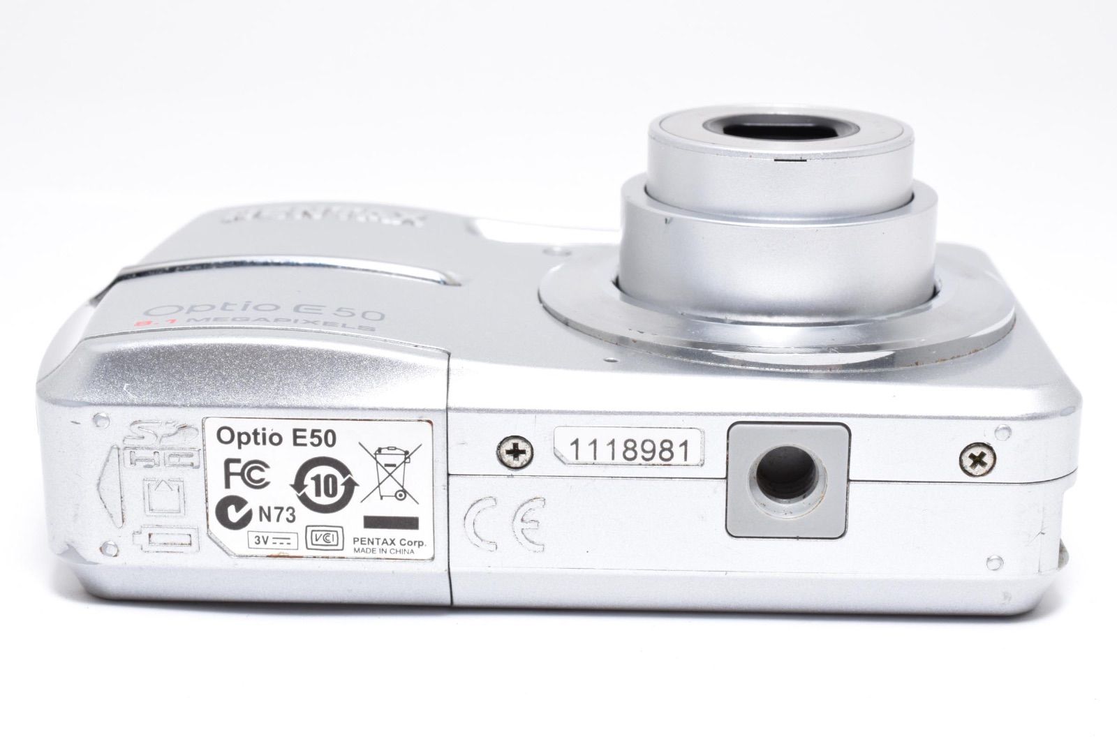 ペンタックス PENTAX Optio E50 シルバー コンパクトデジタルカメラ