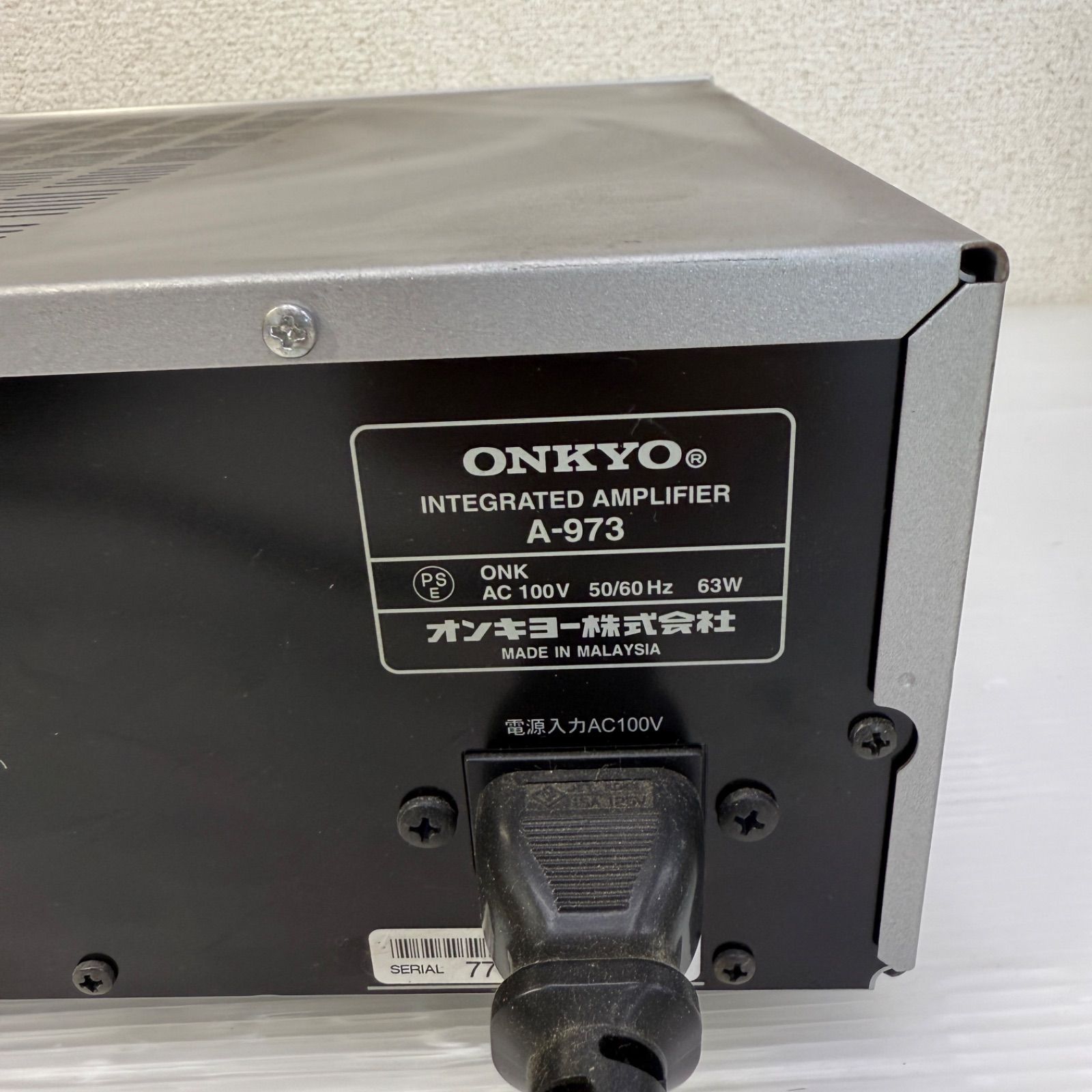 ☆ONKYO A-973☆プリメインアンプ オンキョー オーディオ機器 - メルカリ