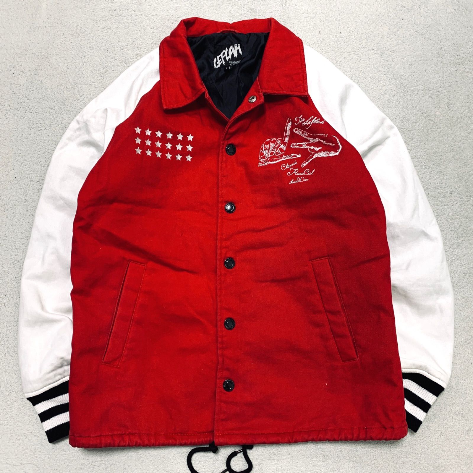 LEFLAH スタジャン バーシティジャケット コーチジャケット ブルゾン