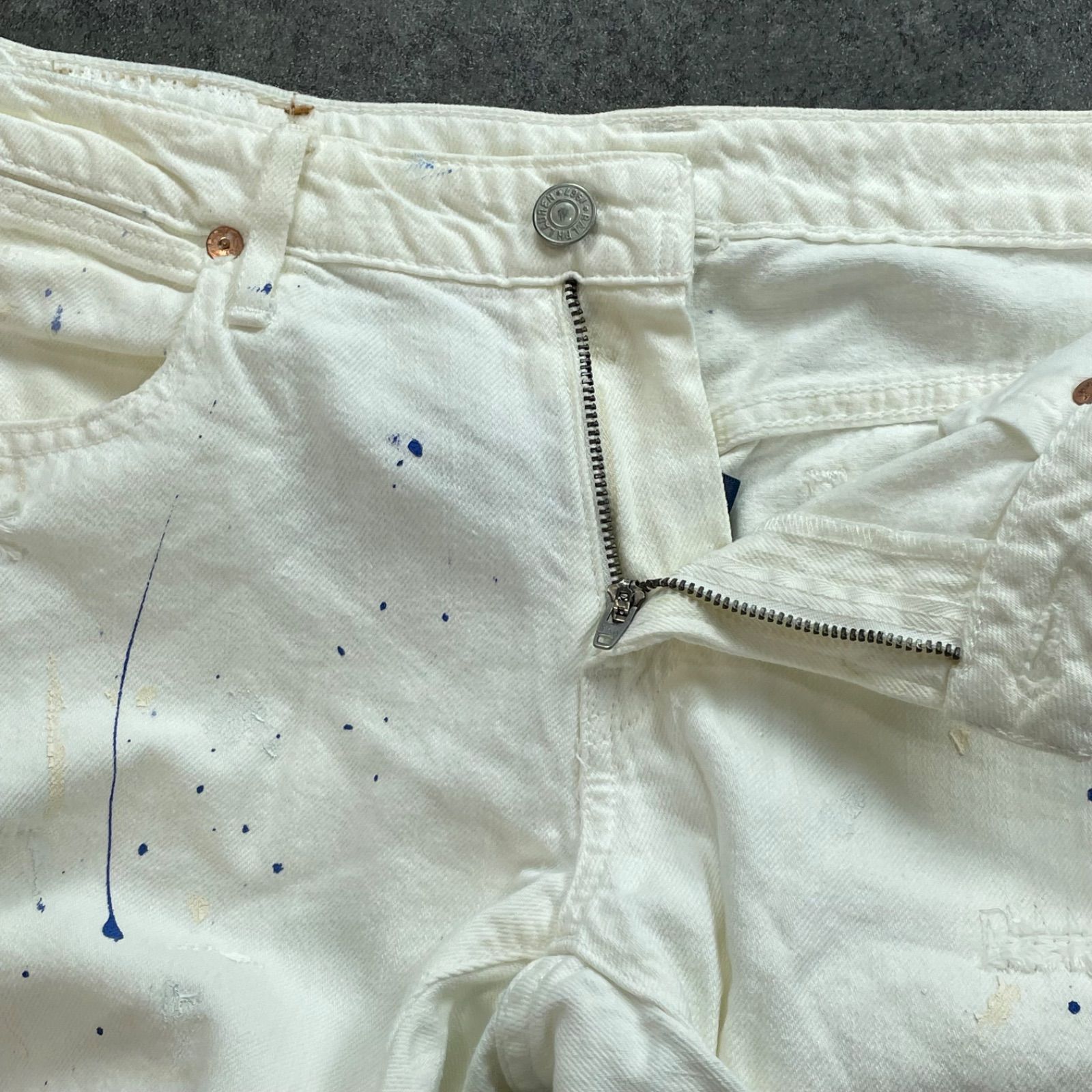 POLO RALPH LAUREN Denim Damage Jeans ポロラルフローレン ホワイト 
