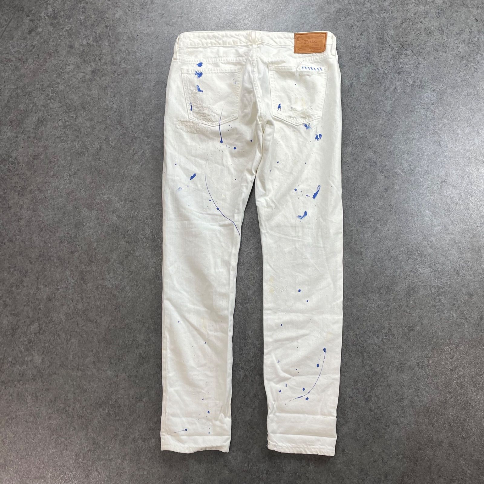 POLO RALPH LAUREN Denim Damage Jeans ポロラルフローレン ホワイト 