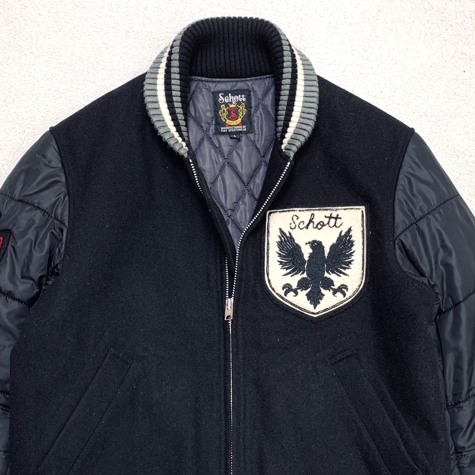 SCHOTT EMBLEM STADIUM JACKET スタジャン バーシティジャケット