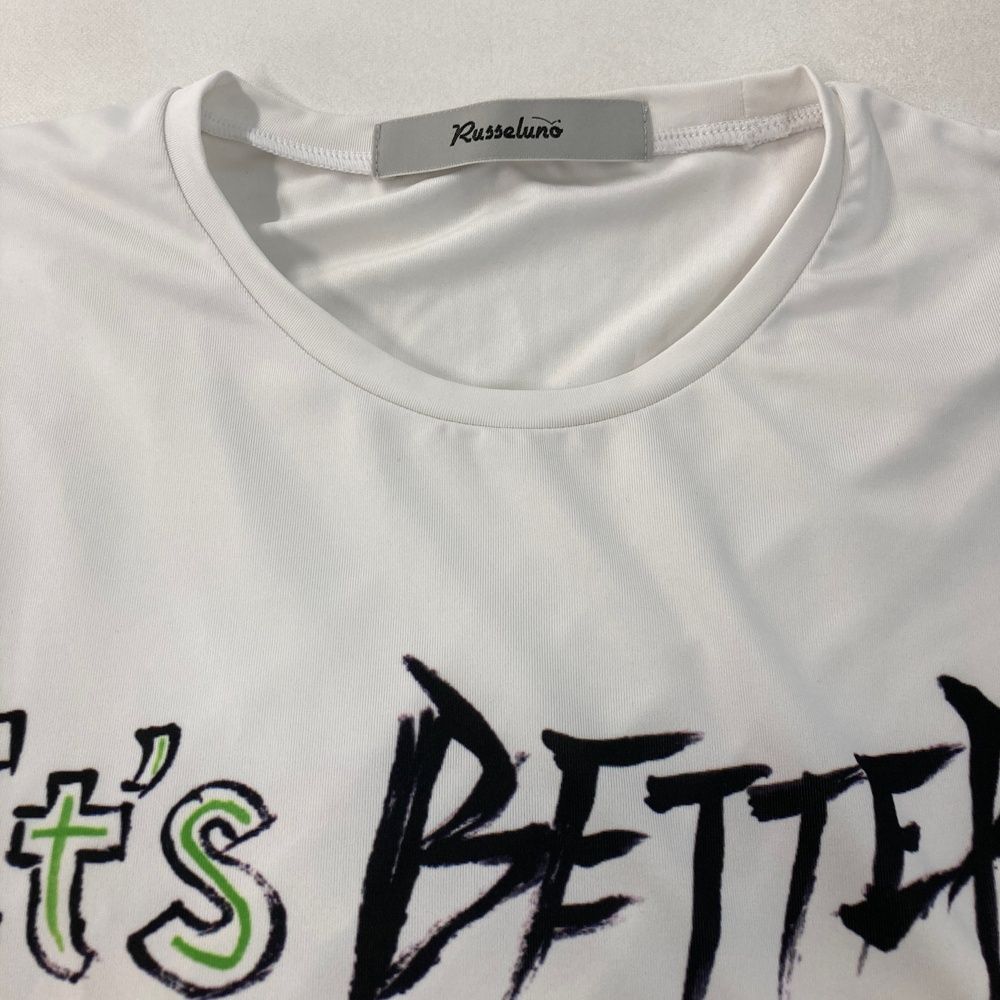 サイズ：F RUSSELUNO ラッセルノ 長袖Tシャツ ルチャ 総柄 ホワイト系