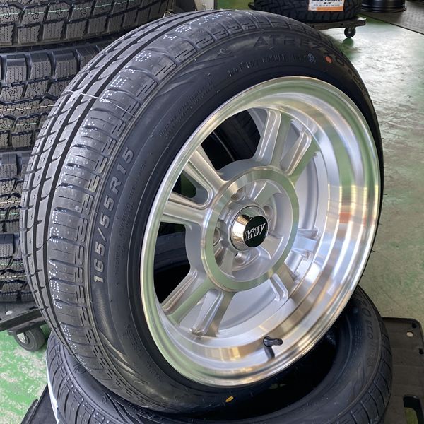 165/55R15 165/50R15 選べるタイヤセット 新品 タイヤホイール4本 