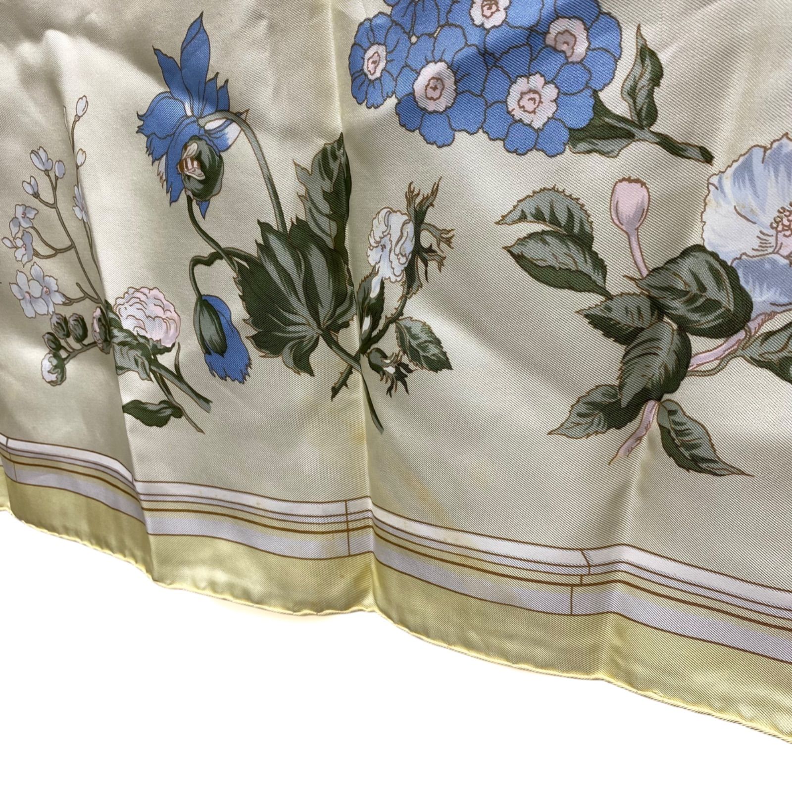 エルメス カレ90 Quai aux fleurs シルクスカーフ 花咲く海岸通り