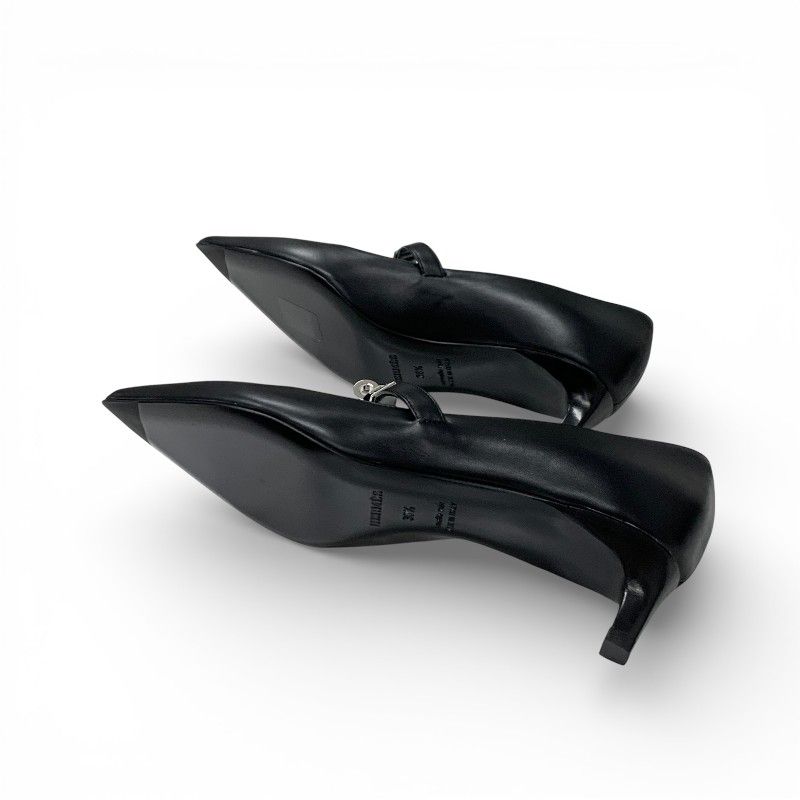 エルメス HERMES キアラ40 パンプス 靴 シューズ レザー ブラック