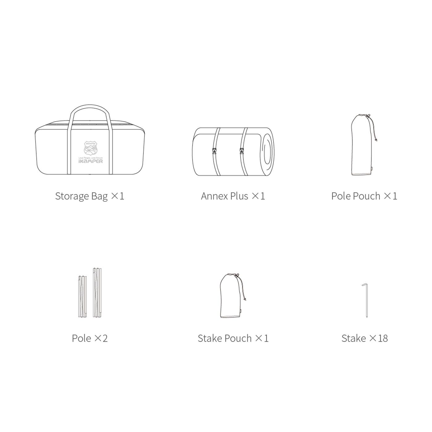 iKaMPER製 「Annex Plus」 SKYCAMP 用