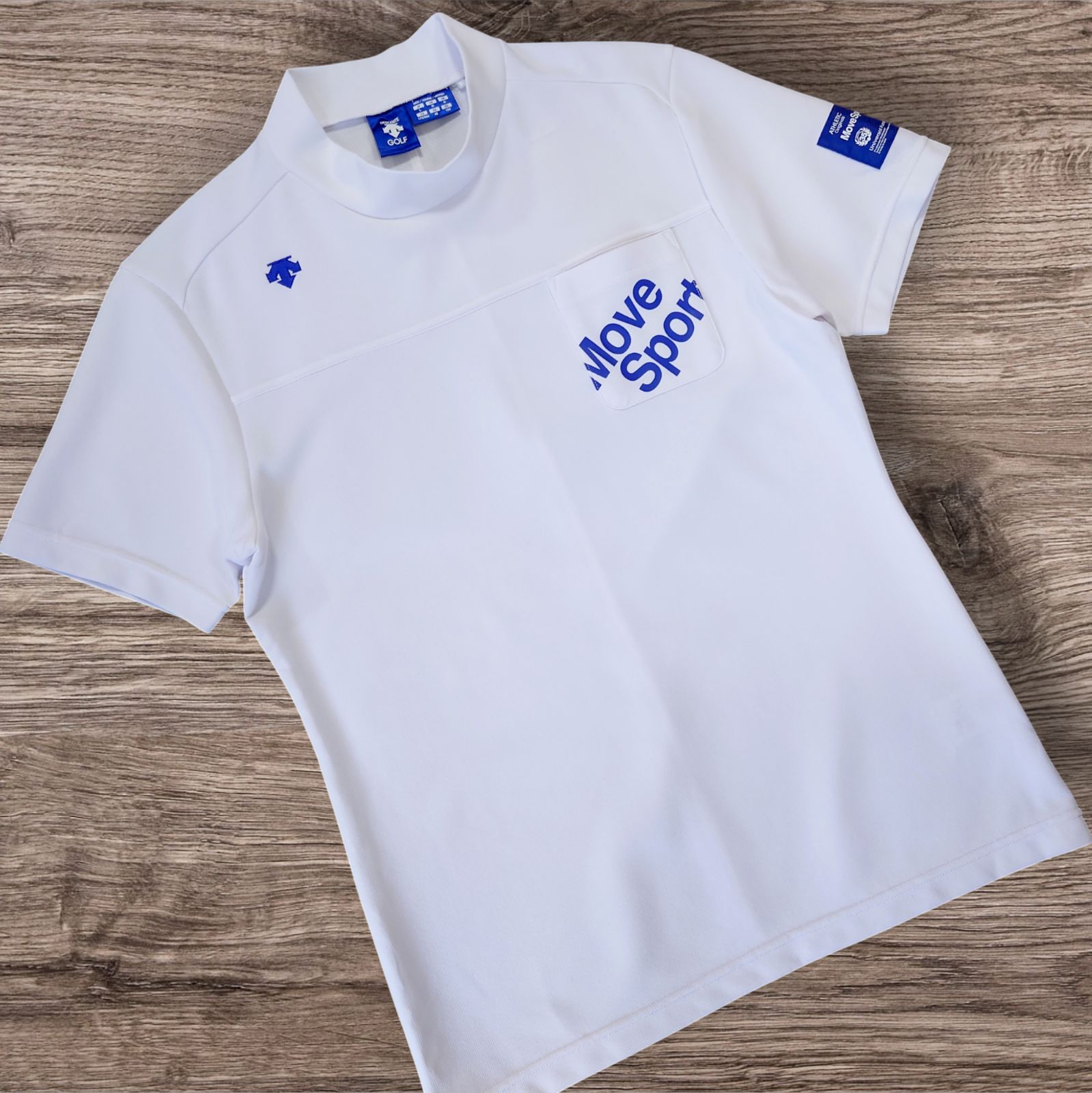 DESCENTE GOLF デサントゴルフ ロゴ 半袖 モックネック シャツ DESCENTE GOLF デサントゴルフ ロゴ 半袖 モックネック シャツ ゴルフ