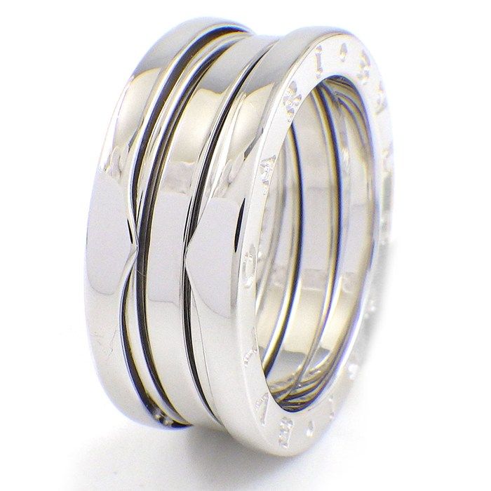 ブルガリ BVLGARI リング B-zero1 ビーゼロワン 346583 3バンド ロゴ