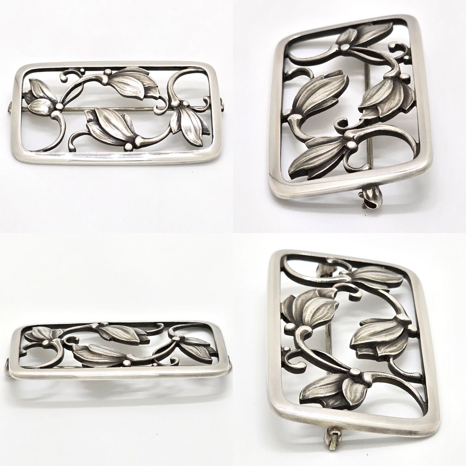 GEORG JENSEN ジョージ・ジェンセン フラワー ブローチ 295