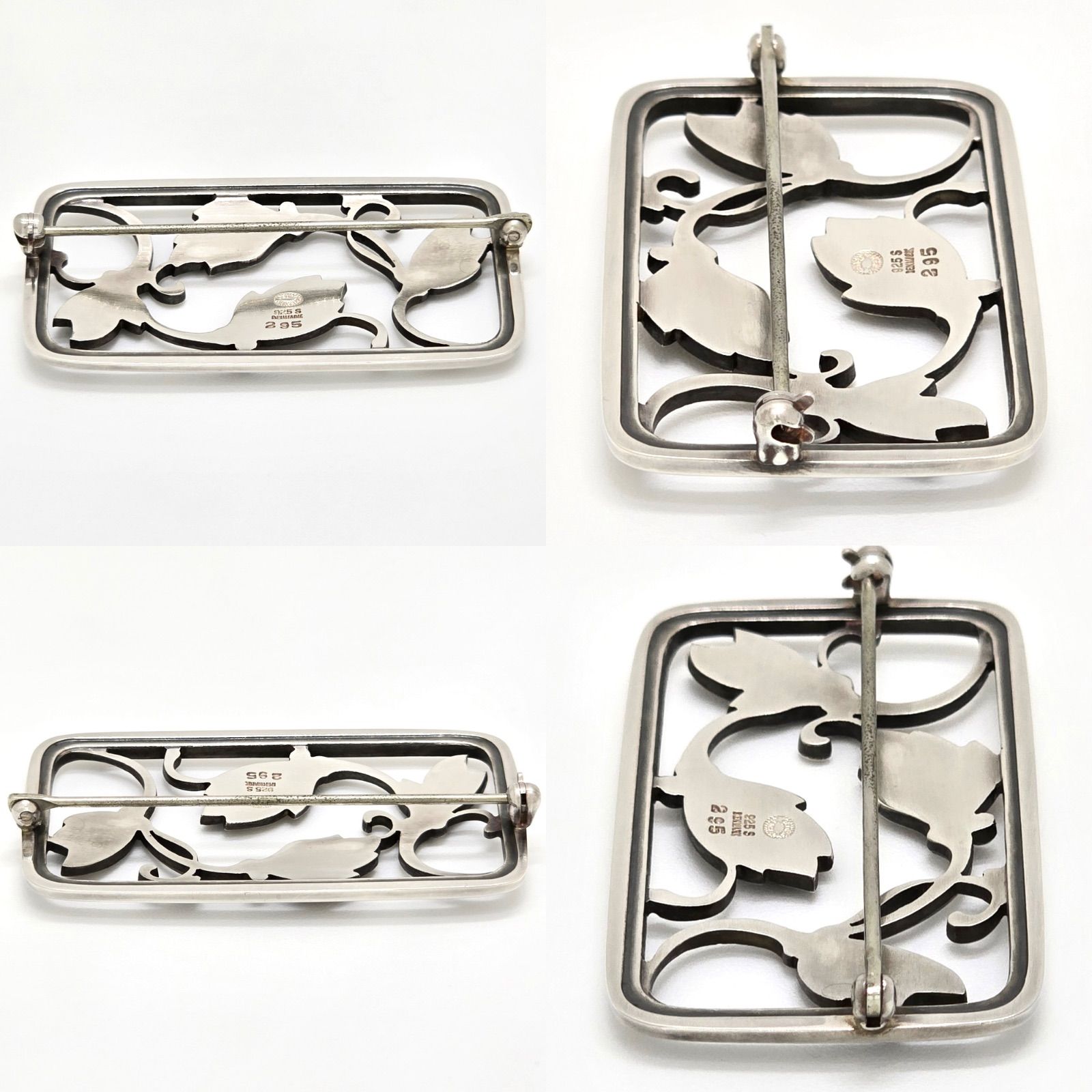 GEORG JENSEN ジョージ・ジェンセン フラワー ブローチ 295