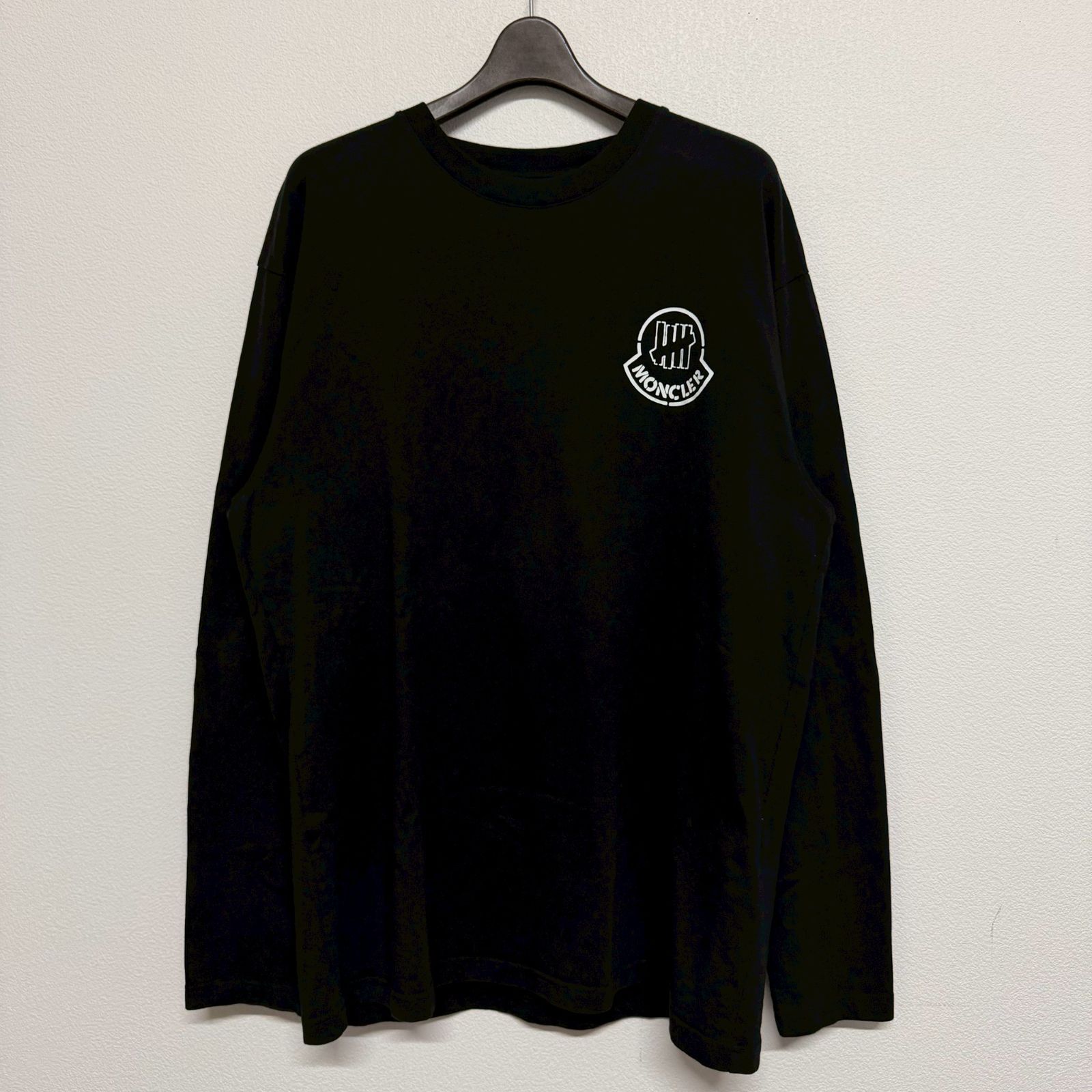 MONCLER モンクレール 長袖 Tシャツ ロンT トップス 黒 ブラック ロゴ
