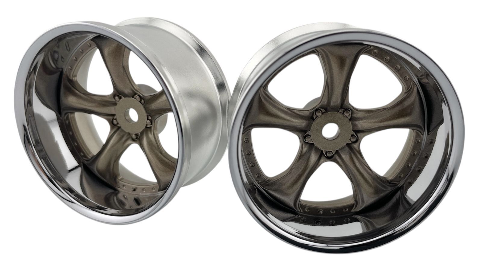 LAB LW-0908CBM &times;2 WORK VS KF# DEEP RIM off8 Chrome Bronze Metalic ラジコンホイール 新品