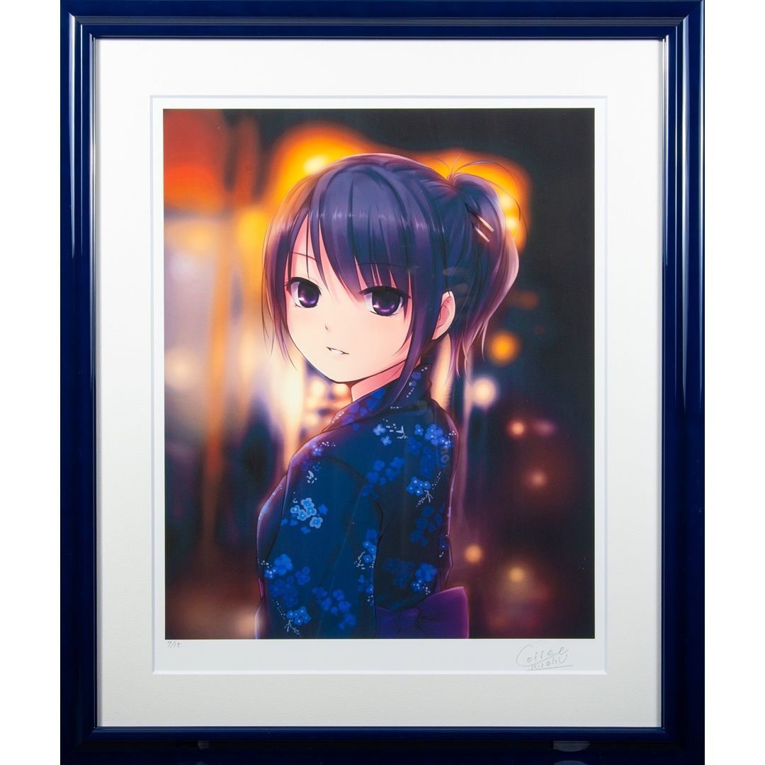 珈琲貴族】 「宵祭り」 版画 アールジュネス / アールビバン保証書付