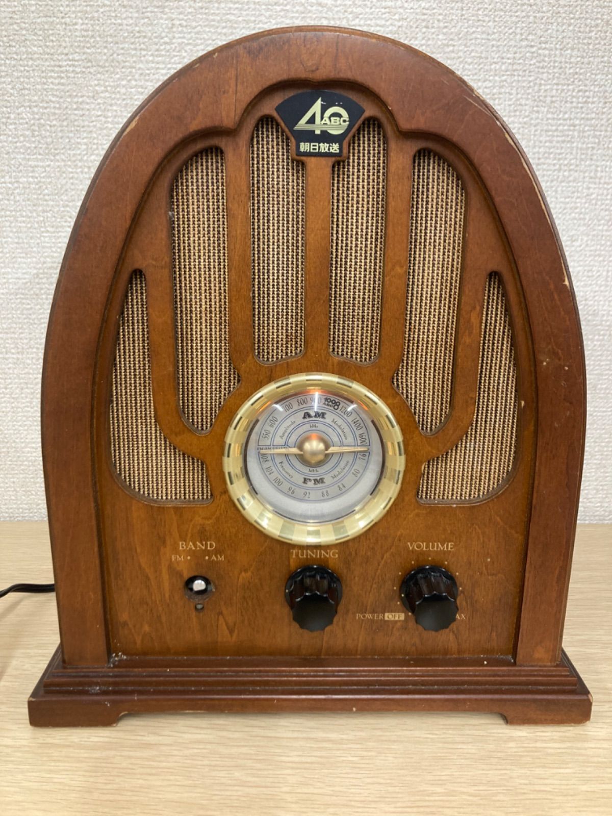 3 希少 通電動作確認済み 朝日放送 開局 40周年記念 ラジオ 外観