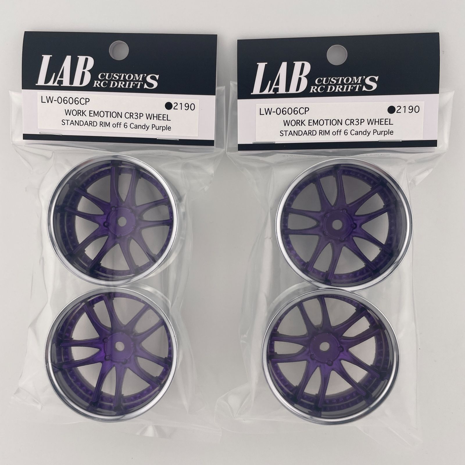 LAB LW-0606CP ×2 WORK EMOTION CR3P WHEEL STANDARD RIM off6 Candy