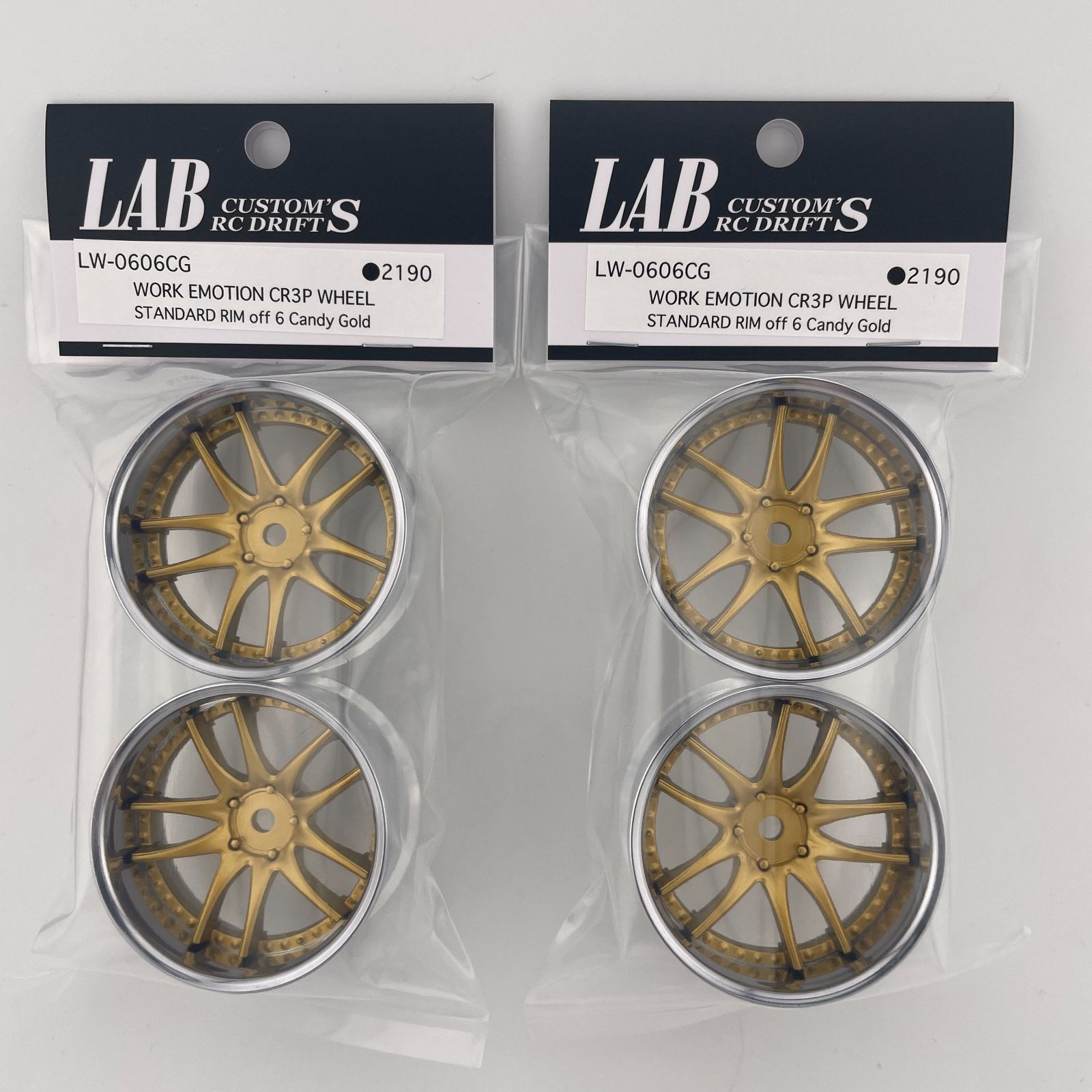 LAB LW-0606CG ×2 WORK EMOTION CR3P WHEEL STANDARD RIM off6 Candy 